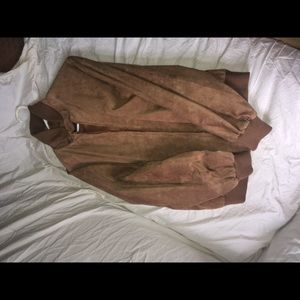 GENUINE LEATHER vintage bomber jacket